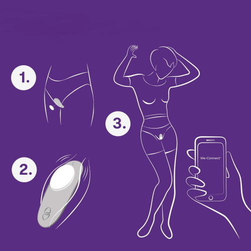 We-Vibe Moxie - вибратор в трусики на магните (управление со смартфона) мятный